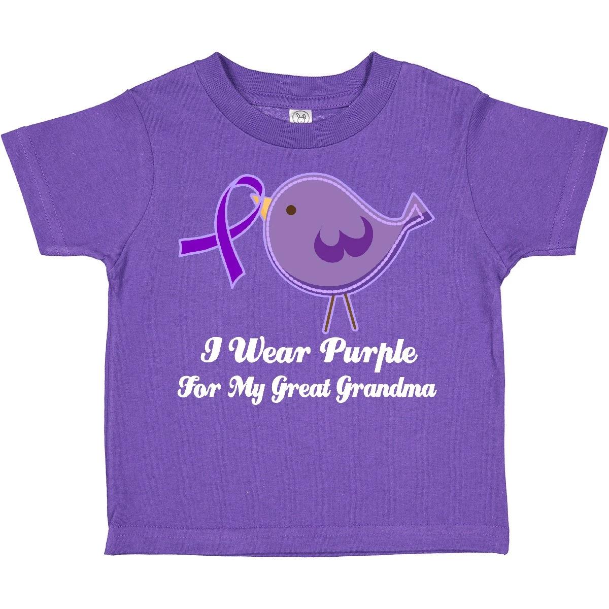 Inktastic Alzheimer s Awareness Great Grandma Toddler T-Shirt Purple Ribbon I My 120