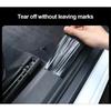 3D Carbon Fiber Sticker Paste Car Threshold Protective Film Anti Scratch Waterproof Matte Black Nano Sticker for Car Body