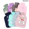 New 1PC Cartoon Plush Rabbit Bear Cat Hot Water Bottle Water Filling Velvet Portable Student Hand Warmer Cute Warm Water Bag