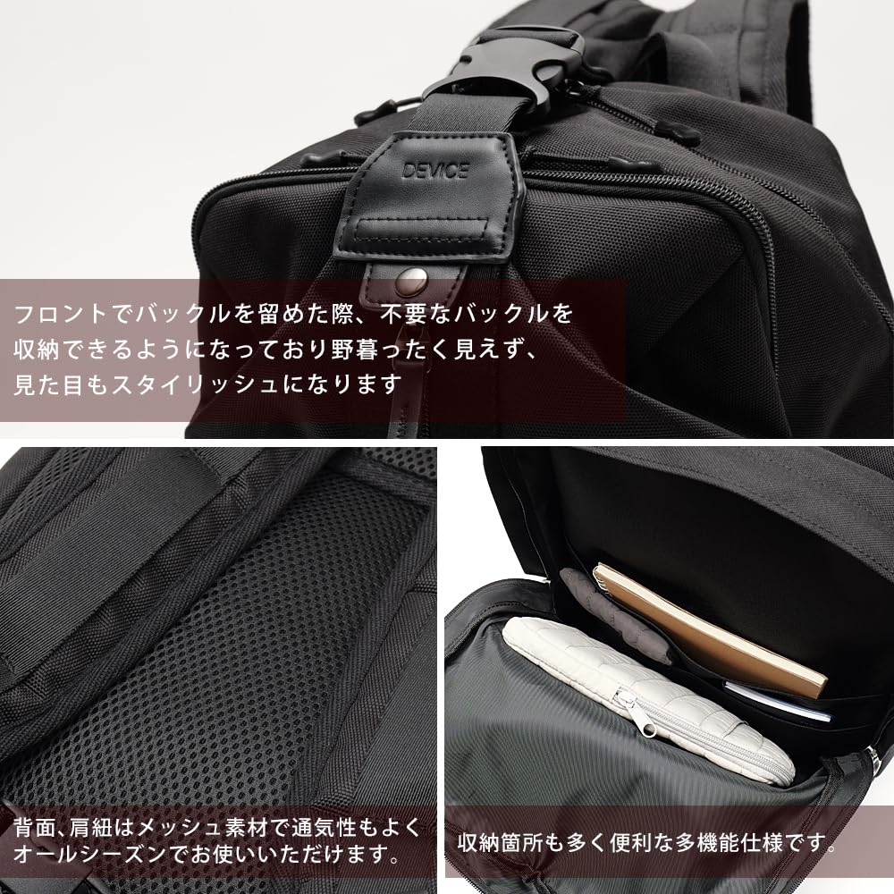 [Gerät] Cordura-Nylon-Rucksack für den Stadtgebrauch, Großes Fassungsvermögen, Für den Außenbereich, Schwarz