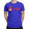 T-shirts Homme Logo Psoe Pedro Sanchez Hauts en Coton Nouveauté Manches Courtes Col Rond T-shirt Graphique Imprimé T-shirt