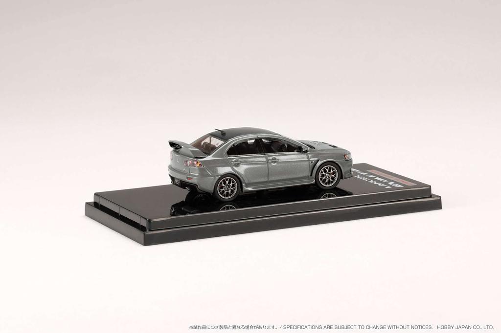 HobbyJAPAN Mitsubishi Lancer Evolution 10 Final Edition Titanium Gray Roof 1/64 Metallic/Carbon