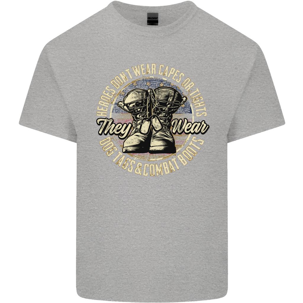Dog Tags Army Veteran Military Marines Soldier Unisexs Light Cotton TShirt