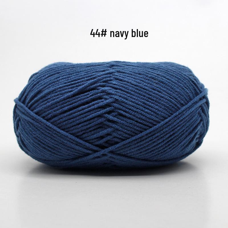 4-Ply Milk Cotton Yarn for DIY Baby Scarf & Blanket Knitting