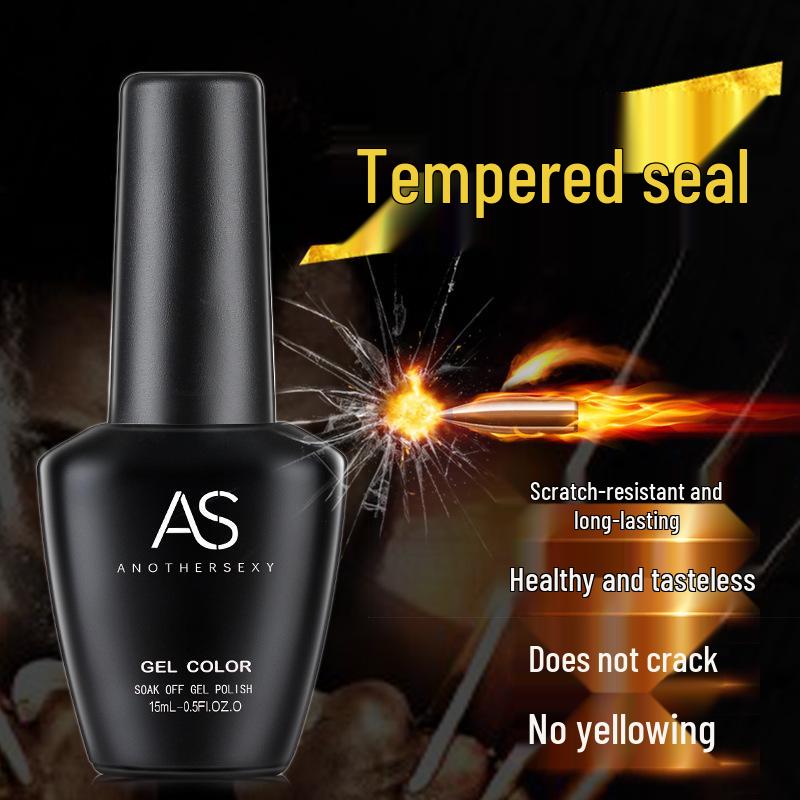AS Nail Art No-Wipe Super Shiny Wear-Resistant Removable Gel Top Coat