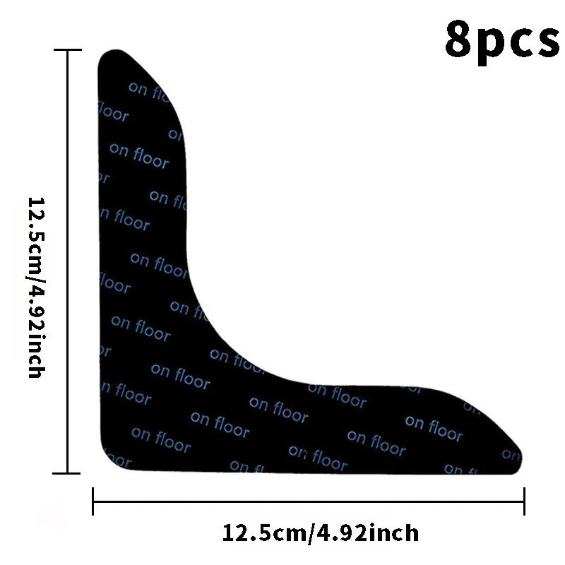 4/8 ks Silné samolepicí upevňovací tečky Nálepky Samolepicí suchý zip Páska na prostěradlo Pohovka Podložka Koberec Protiskluzové podložky