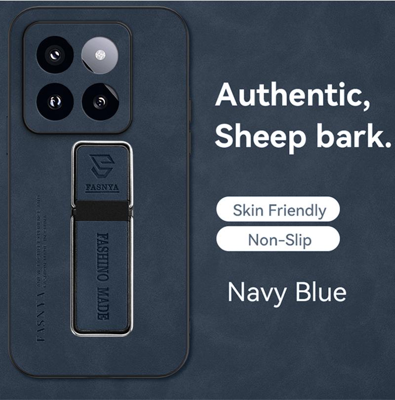 For Xiaomi 14 Pro Case Leather Car Magnetic Holder Phone Cases For Xiomi Xiaomy Mi14 Mi 14 14 Pro Silicone Shockproof Back Cover