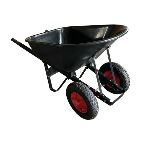4 Wheel Steel Metal Wire Garden Wheelbarrow for Construction Industrial Building
