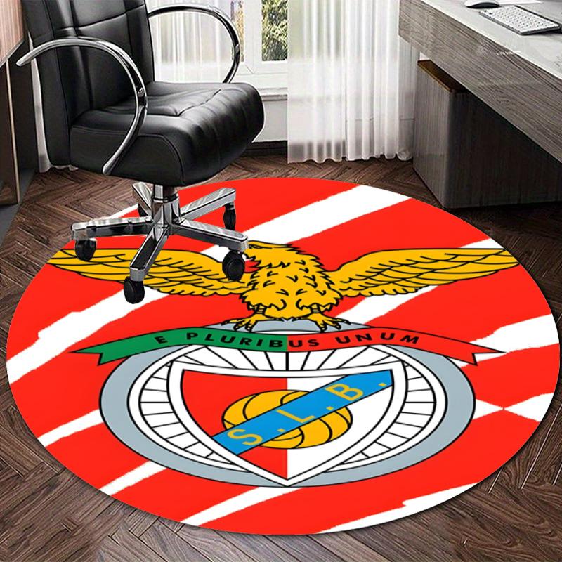 Personalized B-Benfica Round Chair Office Rug - Perfect for Mat, Office Chair & More - Ideal Gift for Birthdays and Holidays