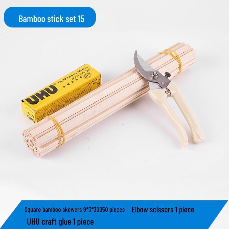 Bamboo and Wooden Craft Sticks: DIY Model Strips and Slices