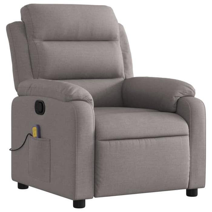 VidaXL Reclining Massage Armchair, Relaxation Chair with Footrest, Seat with Backrest and Armrests Living Room, 373482