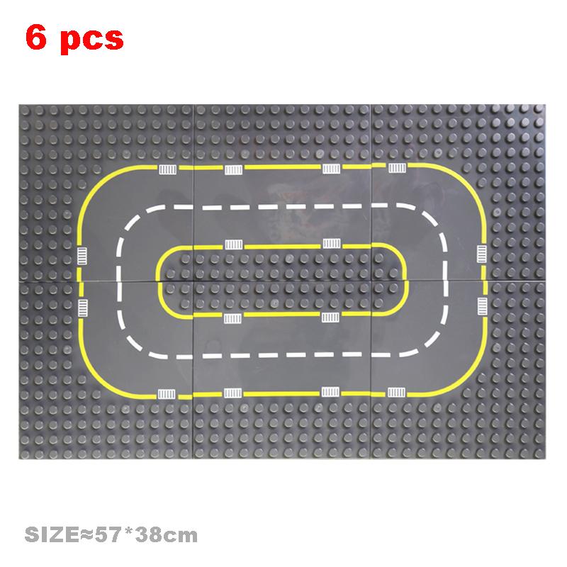 Big Particles Building Blocks City Construct Road Street Base Plates Sets Diy Bricks Accessories Educational Toys For Children