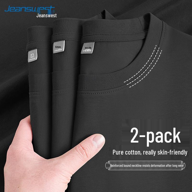 Jeanswest Men s Casual Loose Long Sleeve T-Shirt 2-Pack XL