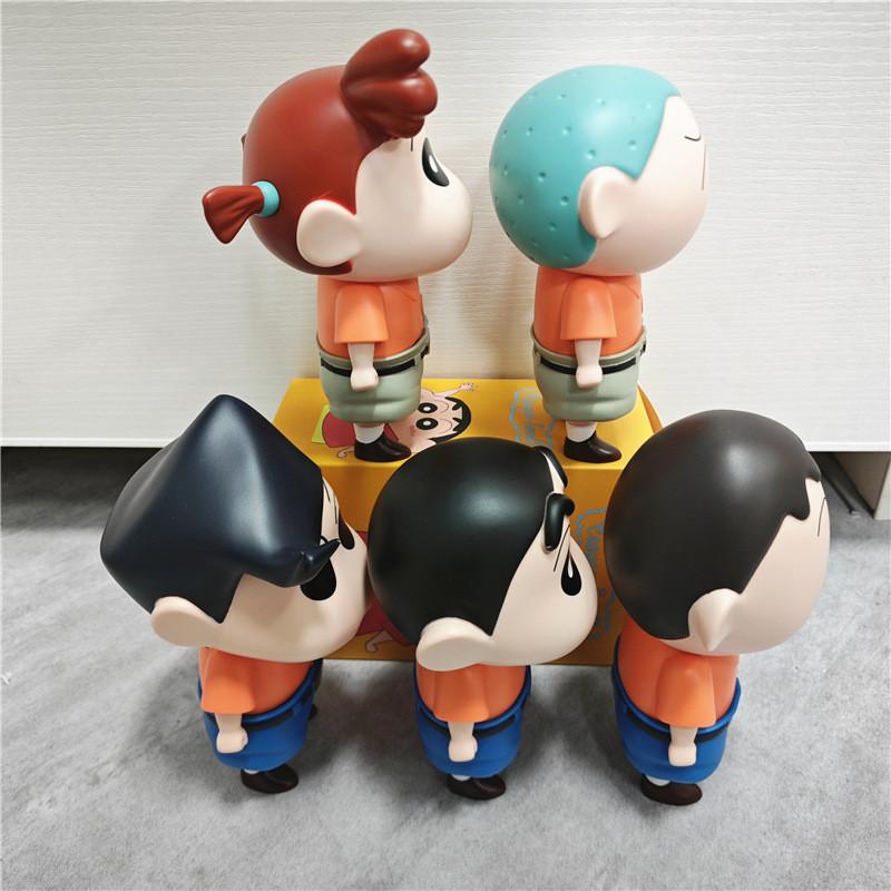 Whimsical Crayon Shinchan Explorer Figurines Colorful Pvc Model Set For Enthusiasts