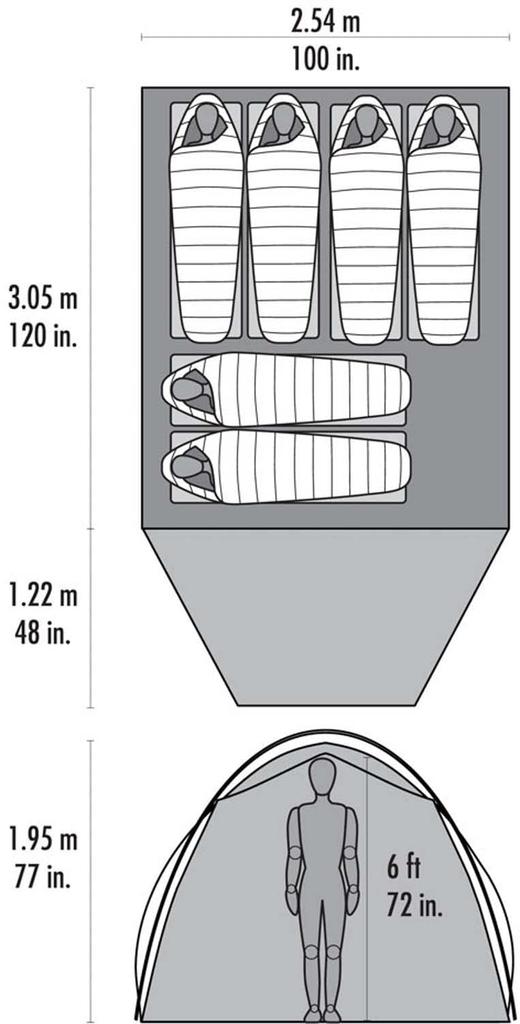 MSR Outdoor Camping Front Country Tent Haviscape 6 6 Person Japanese 37079 [Official Product]