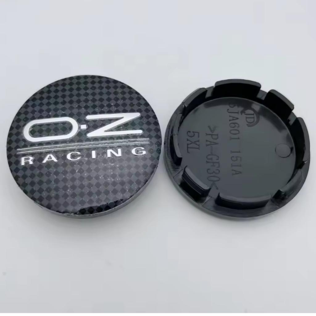 4 Pezzi 56mm Coprimozzi Centrali per Ruote Auto con Emblema Logo OZ O.Z Racing Coprimozzi Ruote Copri Mozzo Auto Accessori Auto