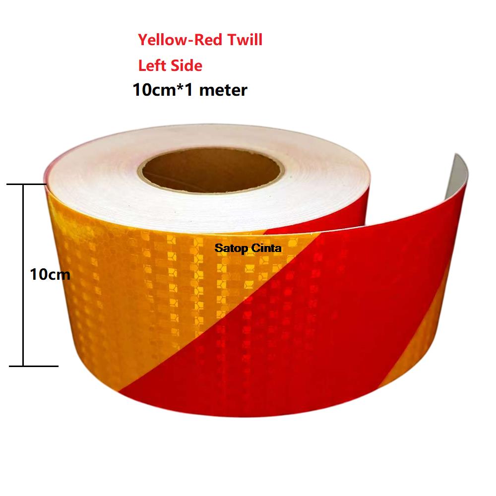 10cm*1m DIY Twill Reflective Car Stickers Waterproof PVC Honeycomb Adhesive Reflectors Tape Warning Safety Strips For Motrocycle