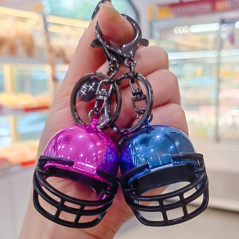 Super Bowl Team Logo Mini Football Helmet Keychain Souvenir
