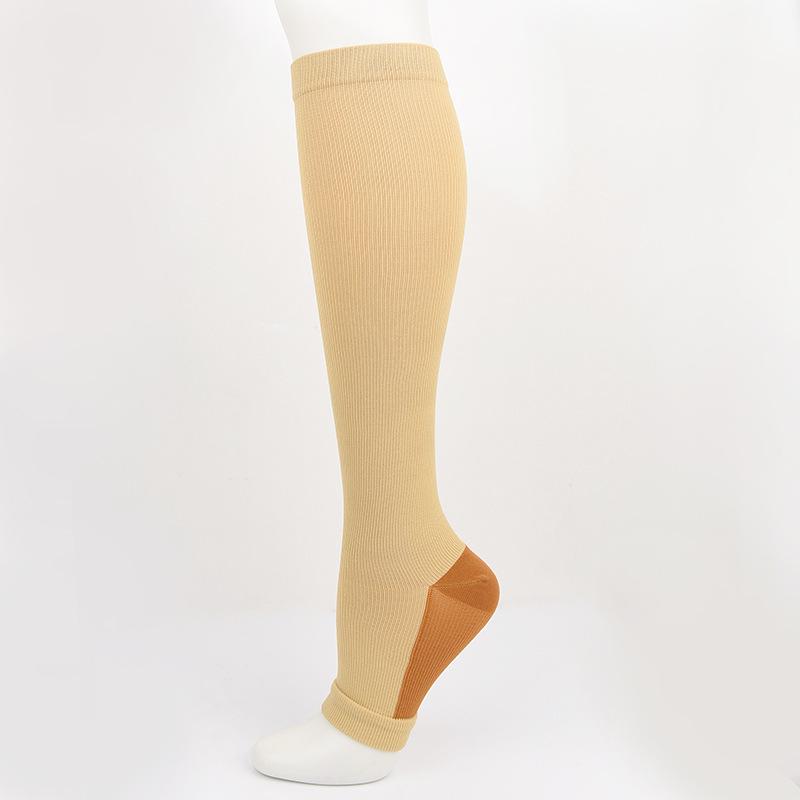 Zipper Compression Sports Socks - Beauty Leg Support Sox