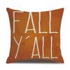 Thanksgiving Linen Pillowcase Autumn Pumpkin Print Pillow Cushion Cover