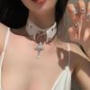 Big Bell PU Leather Harajuku Maid Style Hip Hop Choker Necklace