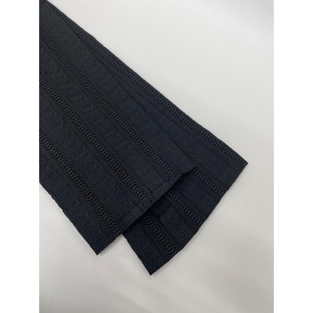 Chloe Black Lace CHC18APA85040000136 Lace Embroidered Pants Bottoms 36 blackUsed