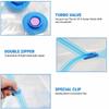 Vacuum Storage Bags, Space Saver Bag, Vacume Pack Storage Bag for Clothes Blankets Travel Storage,Reusable Bags Double Zip Seal