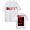 Singer Lana Del Rey Graphic T Shirt Men Women Fashion Hip Hop 90s Vintage Oversized Cotton Casual Tee Y2K Streetwear Top
