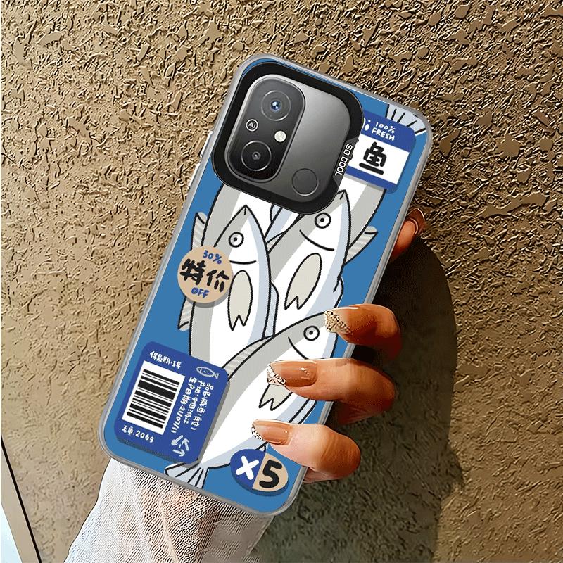 Discounted Salted Fish Soft Phone Case for Xiaomi Redmi 15C 15 14C 13C 12C Poco X5 X6 X7 Pro X3 F8 F7 Ultra M8 13 12 Cover Back