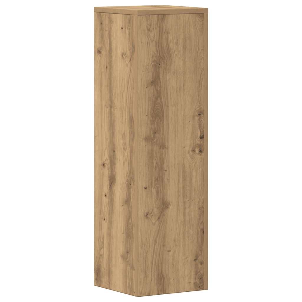 Plant Stand Set of 2 Artisan Oak Finish 25 x 25 x 80 cm Engineered Wood