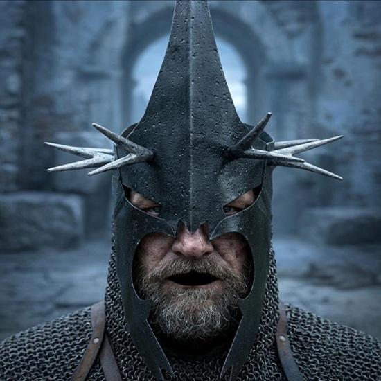 Handmade Steel Witch King Helmet Nazgul Inspired Dark Lord Armor Prop