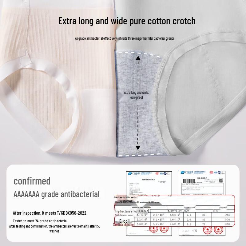 Audiffren Women's Mid-High Waist Period Underwear (2-Pack)