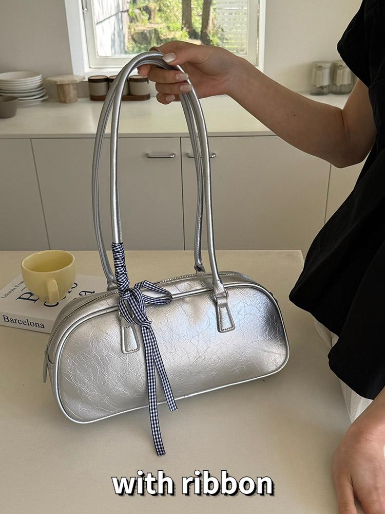 Large Capacity Cool Ladies Underarm Bag Fashion Design Women's Shoulder Bags Simple PU Leather Female Daily Handbags Tote Purse