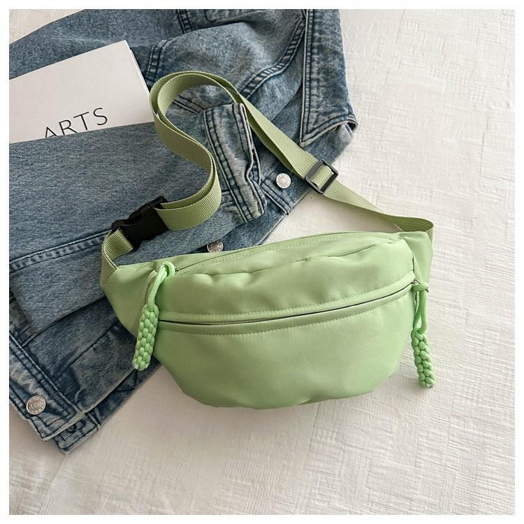 Sommer Oxford-Stoff lässige Bonbonfarbe Schulter Bauchtasche 2025 neuer Trend Damen Brusttasche Mode Messenger kleiner Rucksack