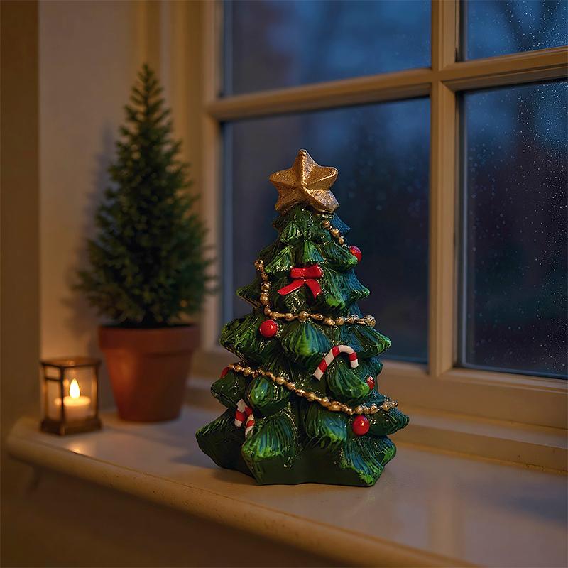 9/13.5cm Photo Props Xmas Atmosphere Ornaments Exquisite Home Decor Cute Mini Christmas Tree Scene Setting Christmas
