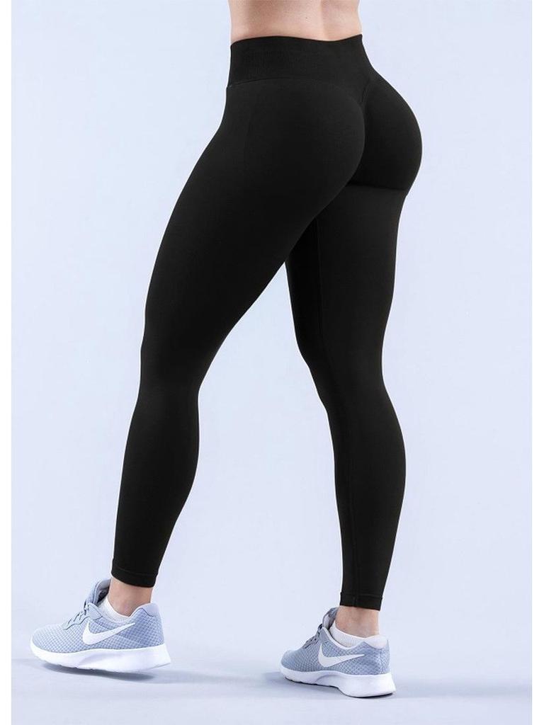 High-Waisted Seamless Breathable Nude Feel Yoga Pants for Women, Workout Leggings, Elastic Compression Fitness Tights, Black/Gray S-XXL