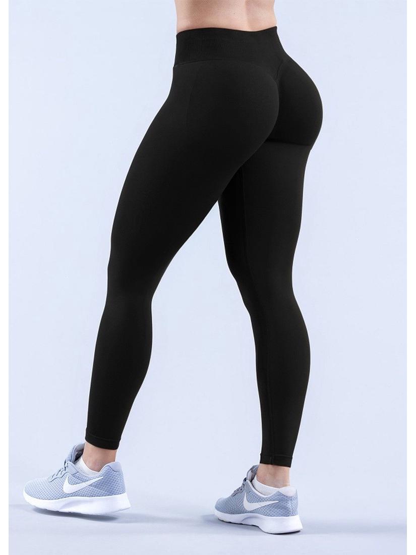 Бесшовные дышащие йога-штаны телесного цвета с высокой талией Medium