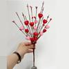 6 Stück Künstliche Herzbeeren Picks Valentinstagsfeiertag Dekorative Herzbeeren Stiele Zweige für