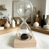Creative Sandglass Sand Awaglass Hand-blown Timer Clock Magnet Magnetic Hourglass Ampulheta Crafts Sand Clock Hourglass Timer