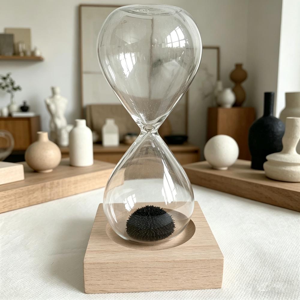 Креативные песочные часы, песочные часы Awaglass, ручной выдувной таймер, магнит, магнитные песочные часы, Ampulheta, поделки, песочные часы, песочные часы, таймер 1pcs чёрный