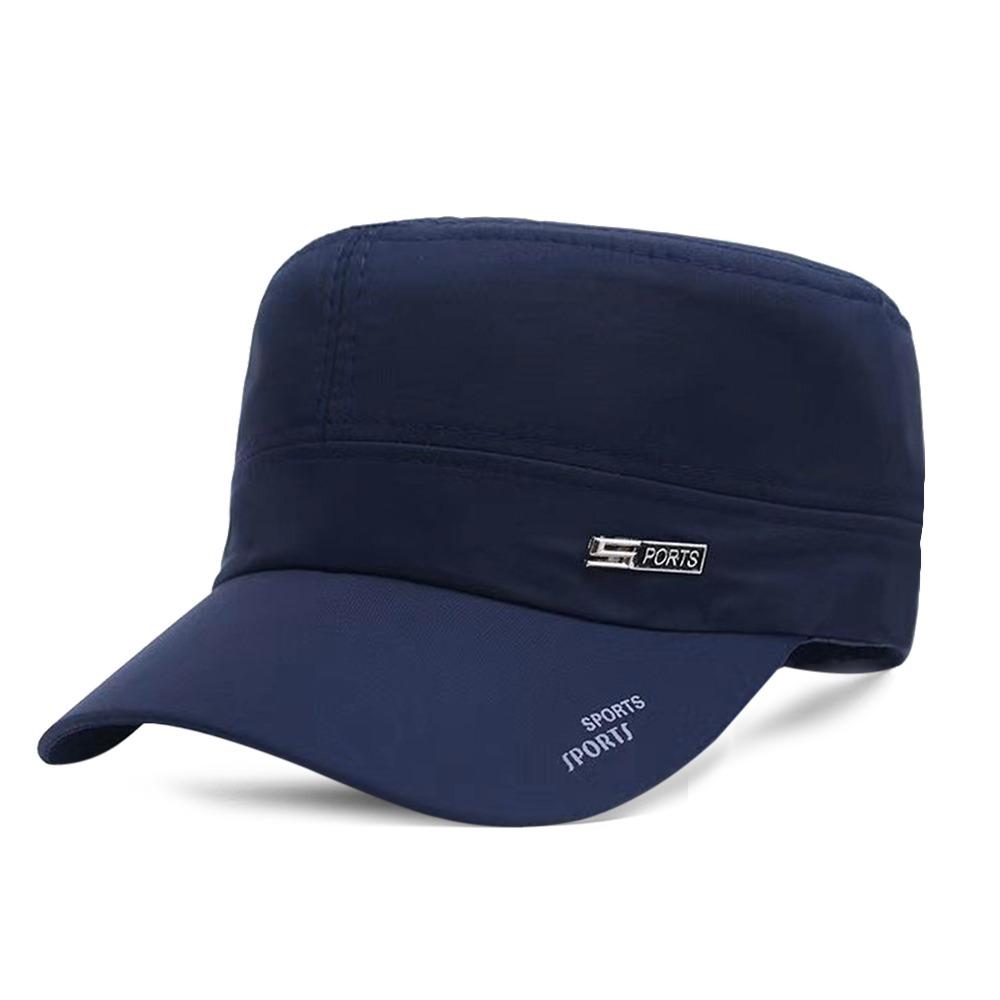 Fashion Sun Protection Baseball Cap Breathable Casual Peaked cap Outdoor Adjustable Flat Top Cap Men