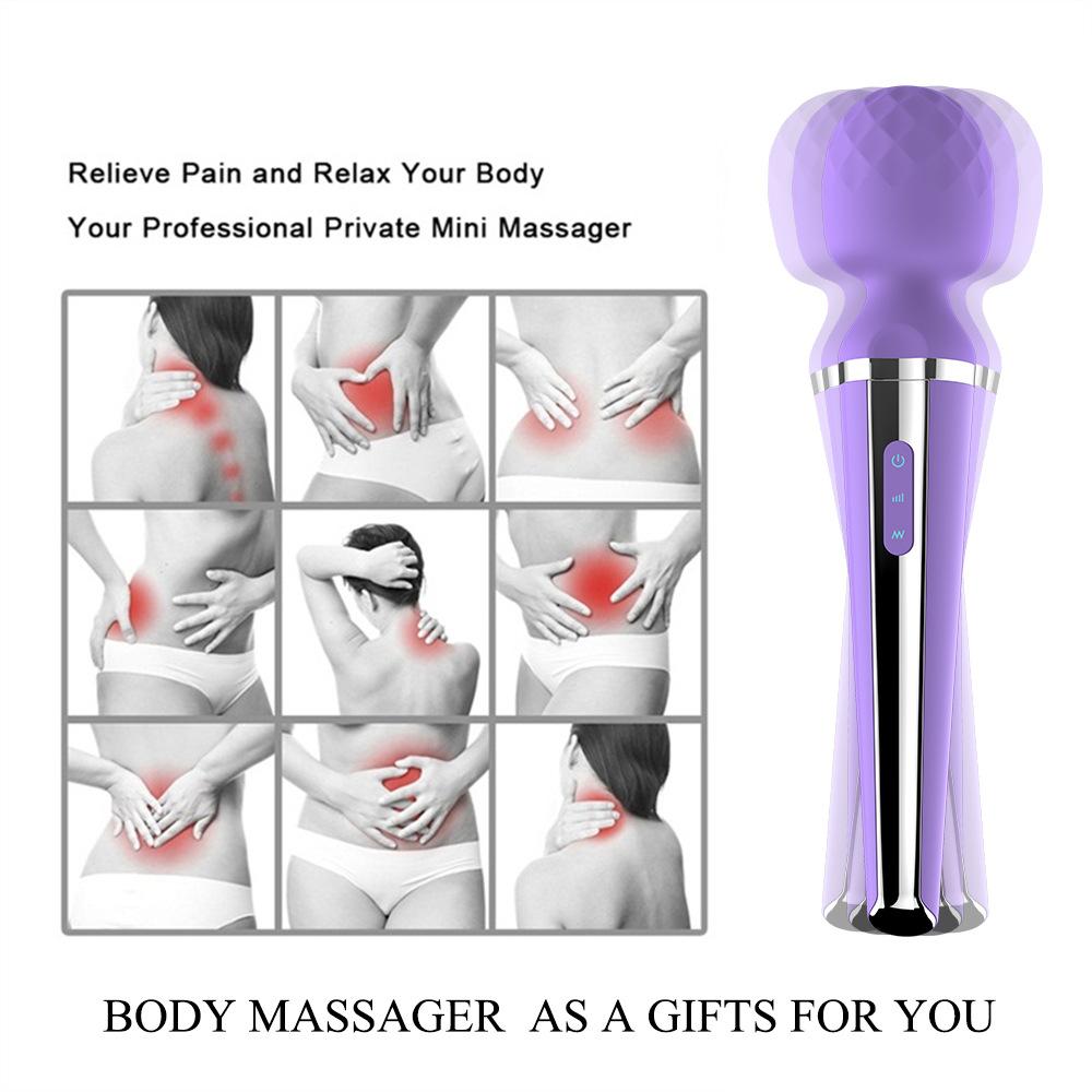 Powerful Vibration Women's Flirting 20 Frequency AV Massage Stick Women's Massager Fun Vibrating Stick Sex Toys Joinjjtoy