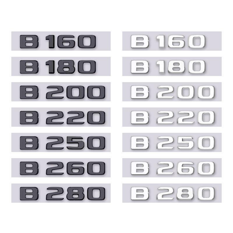 Lettere Logo Posteriore Compatibili Mercedes-Benz Classe B B180-B260