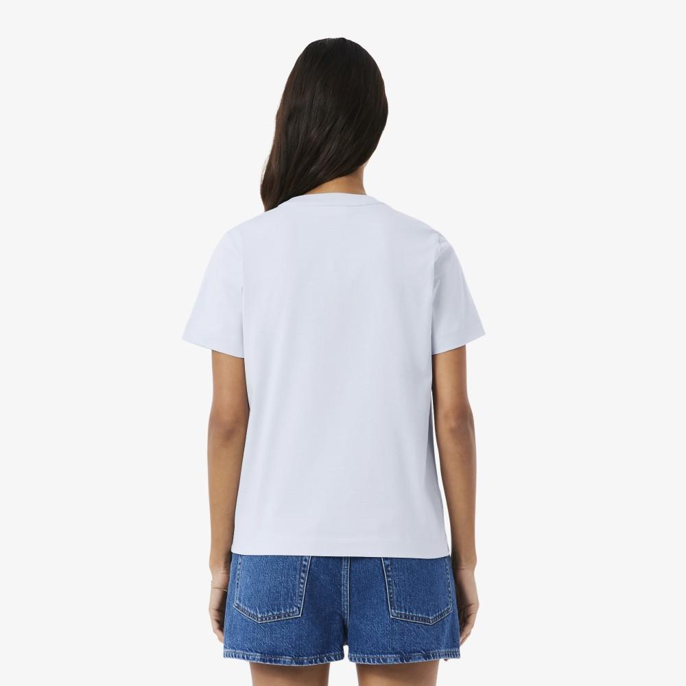 Lacoste Women's Soft Branding Short Sleeve T-Shirt TF5058-56GJ2G