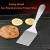 Stainless Steel Square Head Steak Cooking Spatula Pizza Shovel Pancake Beef Scraper For Kitchen Bbq Non-Stick Utensils Supplies