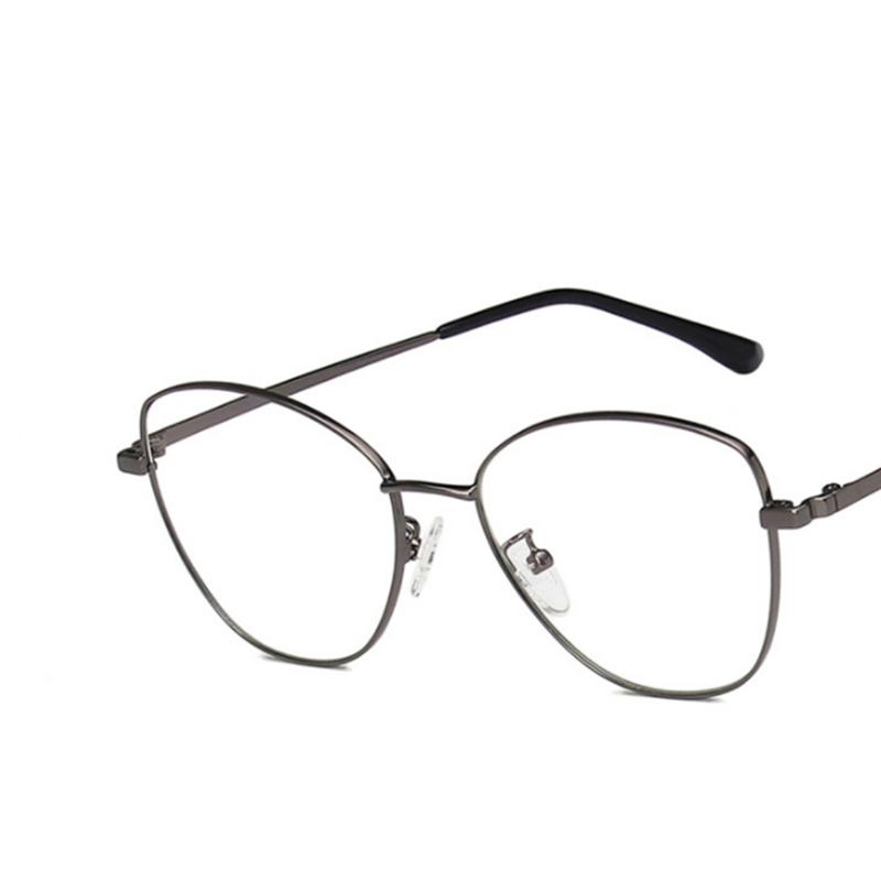 Fashion Cat Eyes Metal Frame Clear Glasses Myopia Nerd Spectacles  -0.5 -1.0 -2.0 -3.0 -4.0 To -6.0