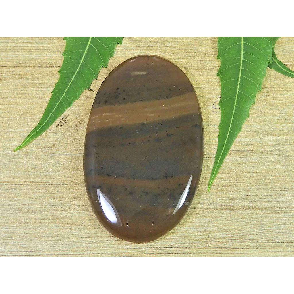 33X58X06MM Natürlicher Honig-Dendrit Oval Form Cabochon Loser Edelstein 112 Karat. SK-3463