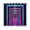 2pcs/set 3D Spacecraft Cabin Window Curtain Science Fiction Futurism Bedroom Living Room Decor Blackout Polyester Fabric Curtain