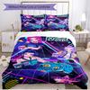 3pcs Duvet Cover Set (1*Duvet Cover + 2*Pillowcase, Without Core), KPop Demon Hunters Print Soft All‑Season Bedding Set, Home Bedroom Decor Gift