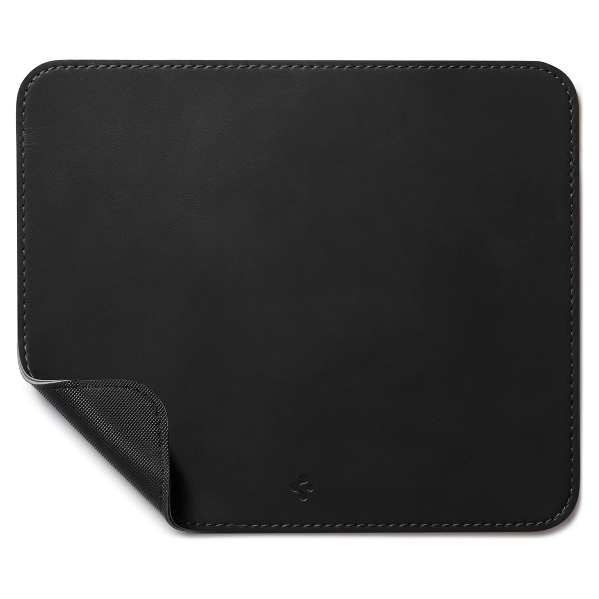 Spigen LD301 Premium PU Leather Office Use Mousepad, Waterproof, Non-Slip, Durable, (Black)